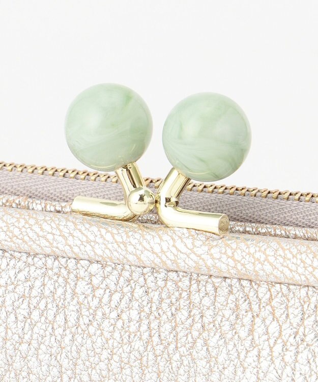 UNBILLION ペルケ perche / アクリル玉がま口2つ折り財布 SVGN