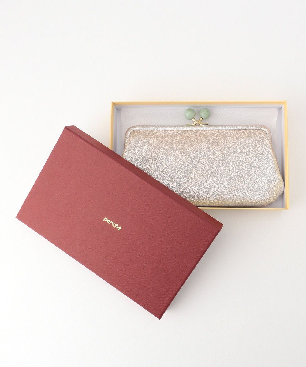 UNBILLION ペルケ perche / アクリル玉がま口長財布 