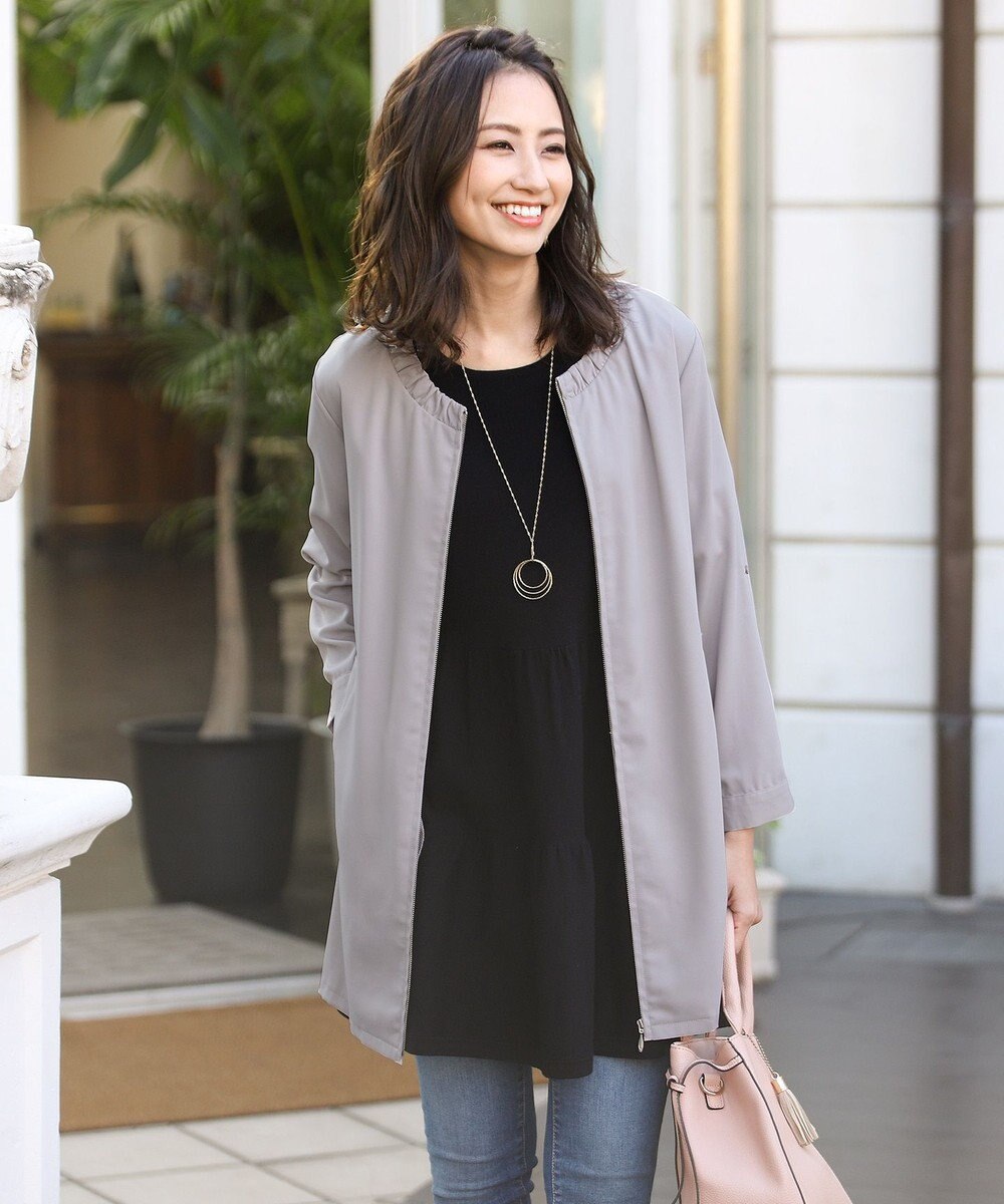 洗える 大人可愛い衿ギャザーミディアムコート Tiaclasseファッション通販 公式通販 オンワード クローゼット 洗える 大人可愛い衿ギャザーミディアムコート Tiaclasseファッション通販 公式通販 オンワード クローゼット