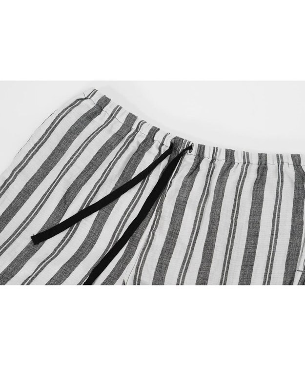 UCHINO マシュマロガーゼシックシンストライプメンズパジャマ グレー