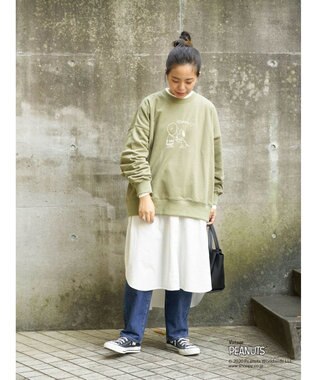 Web限定 Peanuts別注スヌーピープリントスウェット Earth Music Ecology ファッション通販 公式通販 オンワード クローゼット