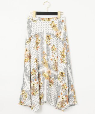バンダナフラワープリントスカート