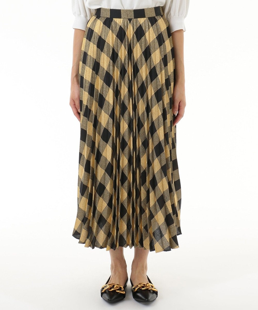 ラメチェックプリーツスカート GRACE CONTINENTAL ファッション通販 【公式通販】オンワード・クローゼット
