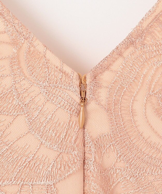 GRACE CONTINENTAL ローズembコンビドレス ピンク