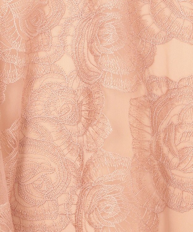 GRACE CONTINENTAL ローズembコンビドレス ピンク