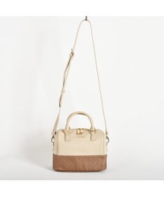 LA BAGAGERIE レザー×メッシュコンビ2Wayボストン