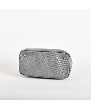 LA BAGAGERIE レザー×メッシュコンビ2Wayボストン グレー