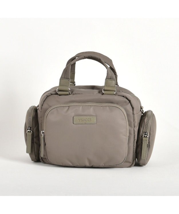 Y'SACCS リサイクルナイロン2WAYハンドボストン グレージュ