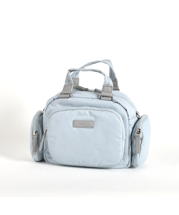 Y'SACCS リサイクルナイロン2WAYハンドボストン ライトブルー