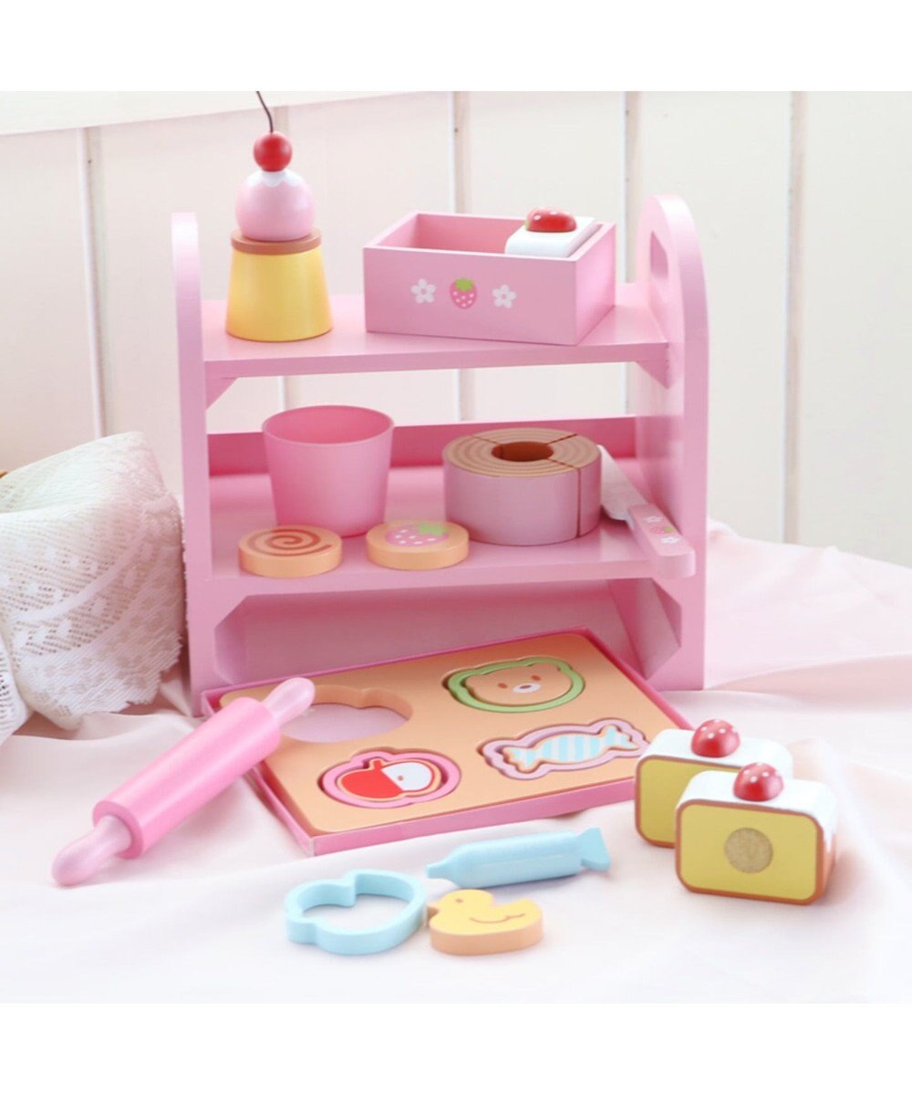 Mother garden マザーガーデン 木のおままごと  《いちごの焼き菓子セット》 