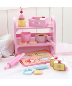 Mother garden マザーガーデン 木のおままごと  《いちごの焼き菓子セット》