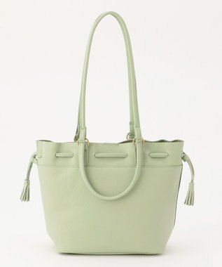 UNBILLION perche 抗菌レザー3wayドロストショルダーバッグ ライトグリーン