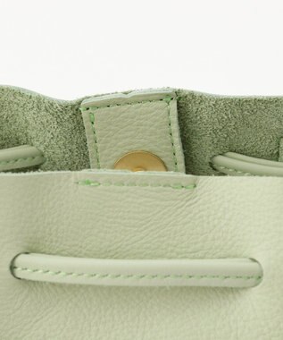 UNBILLION perche 抗菌レザー3wayドロストショルダーバッグ ライトグリーン