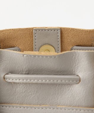 UNBILLION perche 抗菌レザー3wayドロストショルダーバッグ シルバー