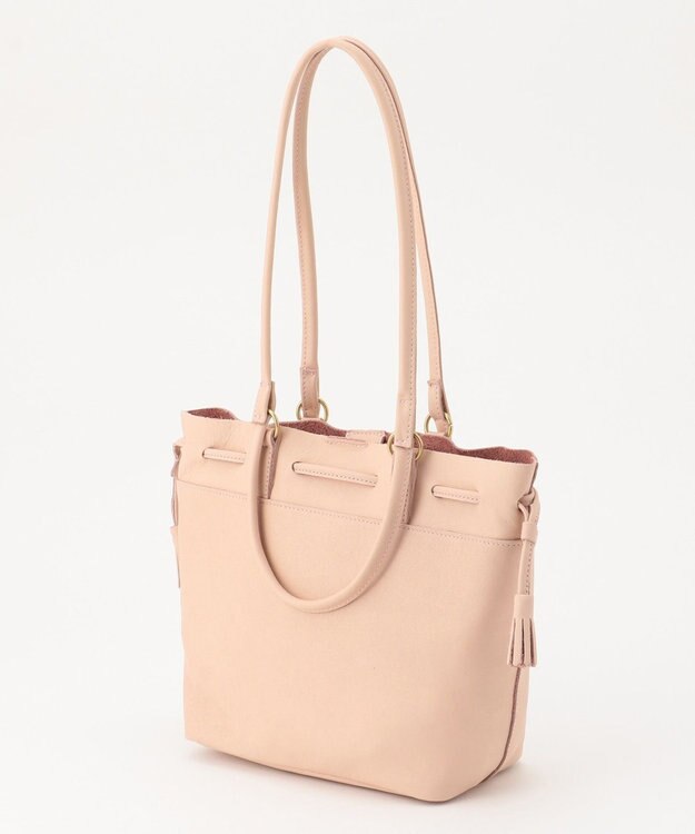 UNBILLION perche 抗菌レザー3wayドロストショルダーバッグ ライトピンク