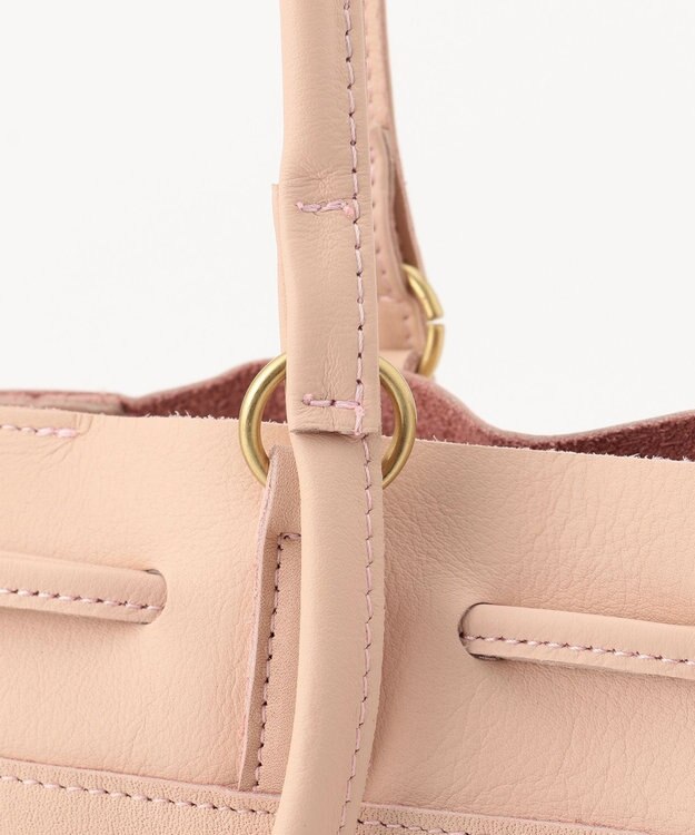 UNBILLION perche 抗菌レザー3wayドロストショルダーバッグ ライトピンク