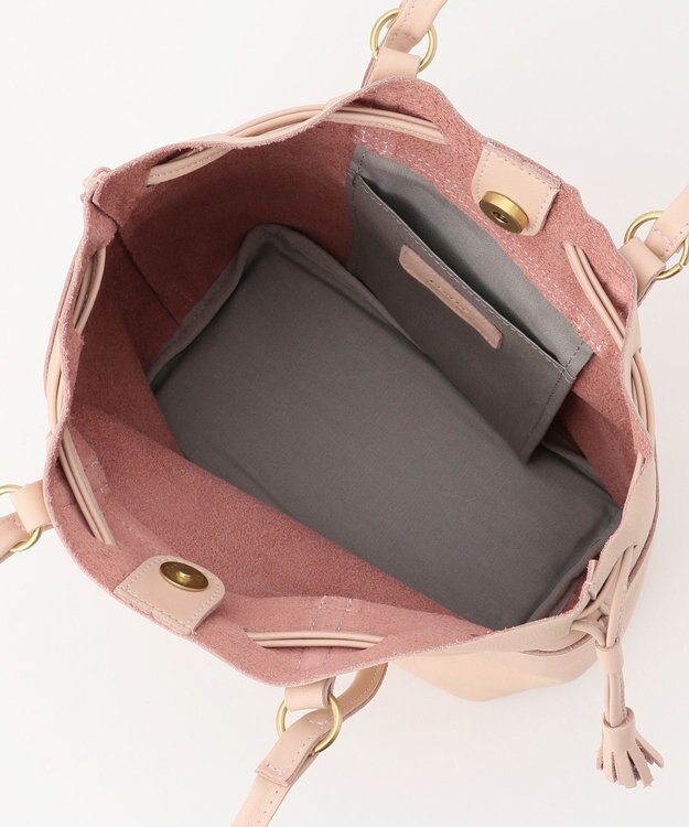 UNBILLION perche 抗菌レザー3wayドロストショルダーバッグ ライトピンク