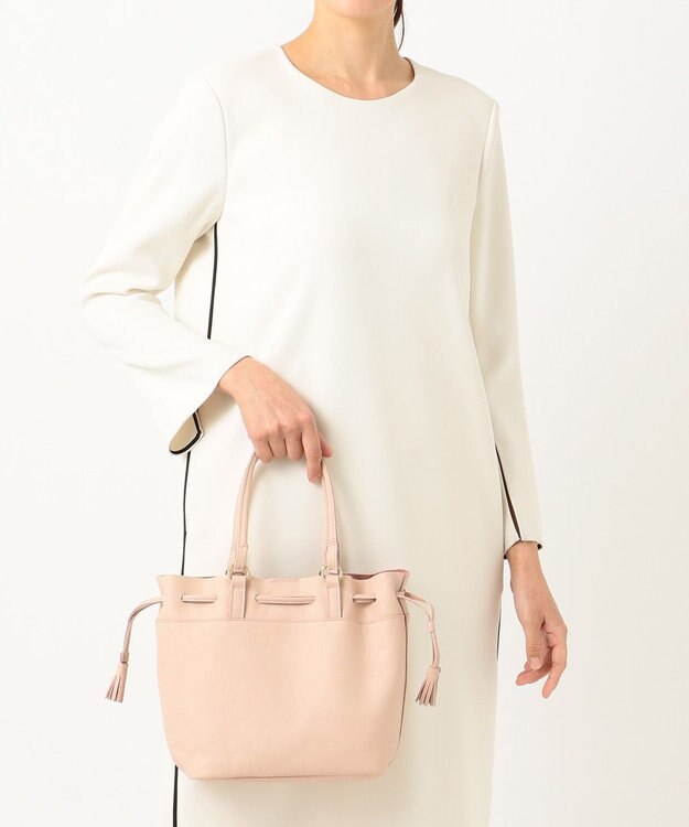 UNBILLION perche 抗菌レザー3wayドロストショルダーバッグ ライトピンク