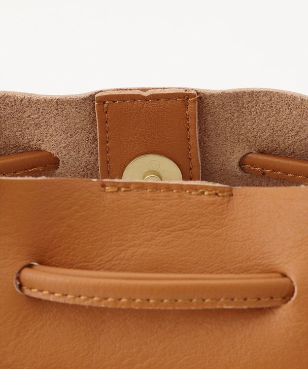 UNBILLION perche 抗菌レザー3wayドロストショルダーバッグ キャメル