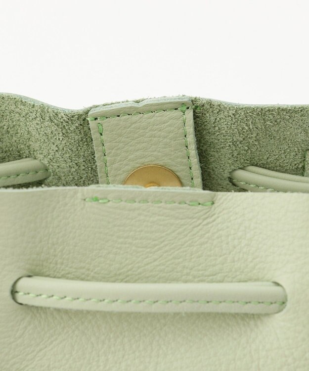 UNBILLION perche 抗菌レザー3wayドロストショルダーバッグ ライトグリーン