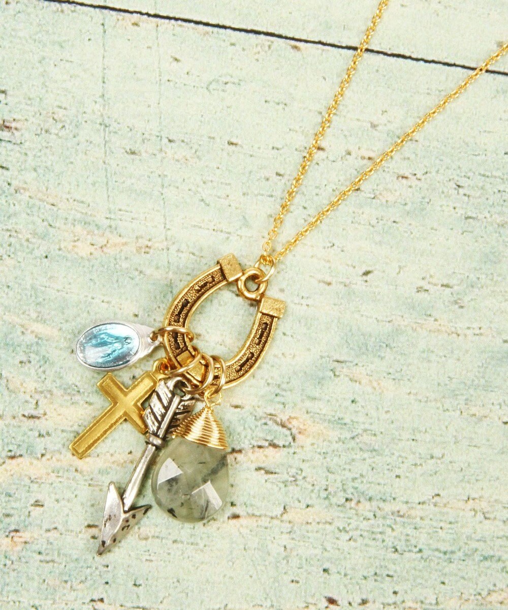 幸運をもたらすヒヅメ K14gf プレナイト ヒヅメネックレス Wythe Charm ファッション通販 公式通販 オンワード クローゼット