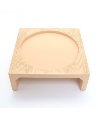 PET PARADISE 木製フードテーブル【小】（フードボウル別売り）S 茶系