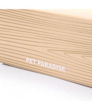 PET PARADISE 木製フードテーブル【小】（フードボウル別売り）S 茶系