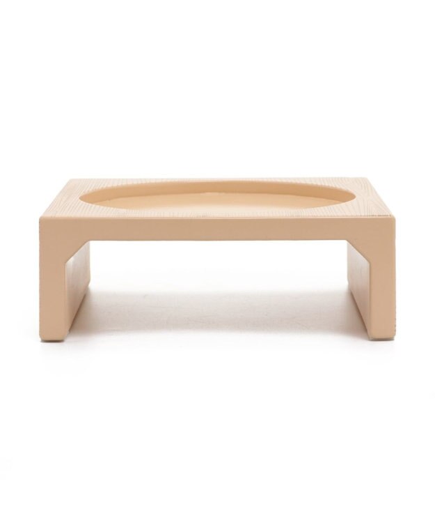 PET PARADISE 木製フードテーブル【小】（フードボウル別売り）S 茶系