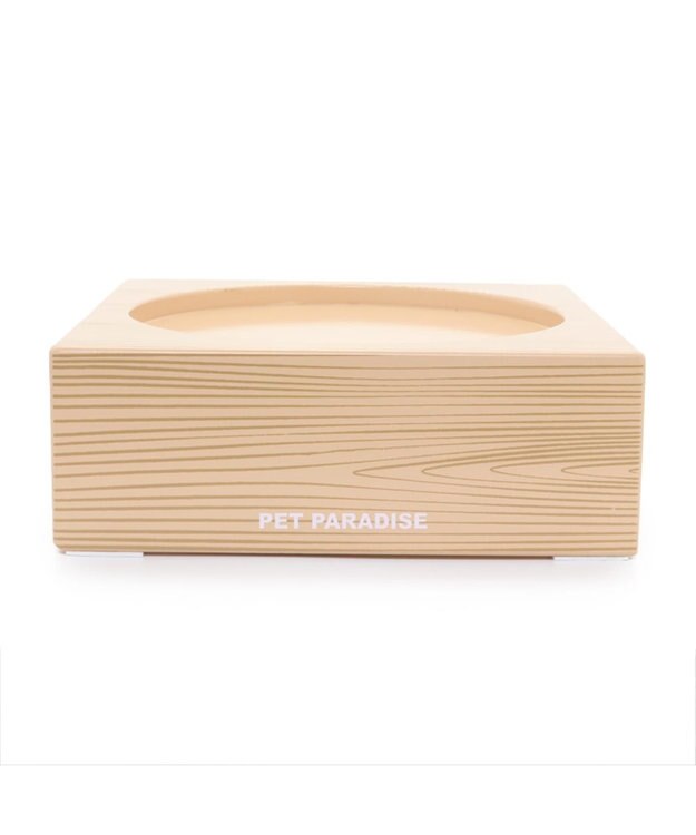 PET PARADISE 木製フードテーブル【小】（フードボウル別売り）S 茶系