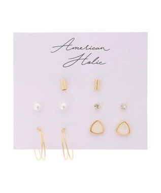 ラウンド2連フープセットピアス American Holicファッション通販 公式通販 オンワード クローゼット