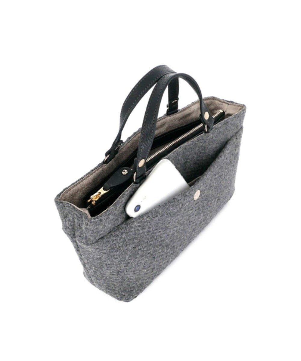 IBIZA ウール/牛革　バッグインバッグ　 