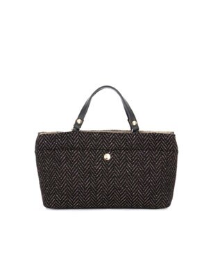 IBIZA ウール/牛革　バッグインバッグ　 濃茶