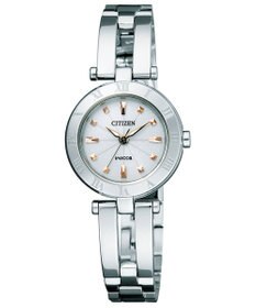 CITIZEN 【ロングセラー】大人気のハーフバングルモデル 上品な華やかさ ソーラーテック  秒針あり wicca　NA15-1572C