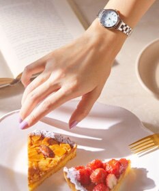 CITIZEN 【ソーラーテック電波時計】wicca ときめくダイヤ 日付あり バンド調整が簡単 5気圧防水