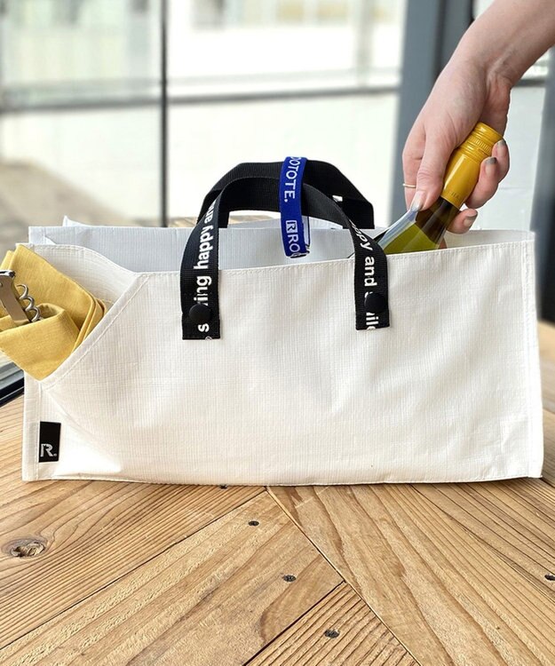 ROOTOTE 6784【TV紹介商品:テイクアウトバッグ】/ テイクアウェイルー.タープ S -A 03：ホワイト