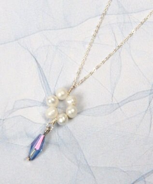 大人可愛いガラスアクセサリー シルバー925 淡水パールネックレス Wythe Charm ファッション通販 公式通販 オンワード クローゼット