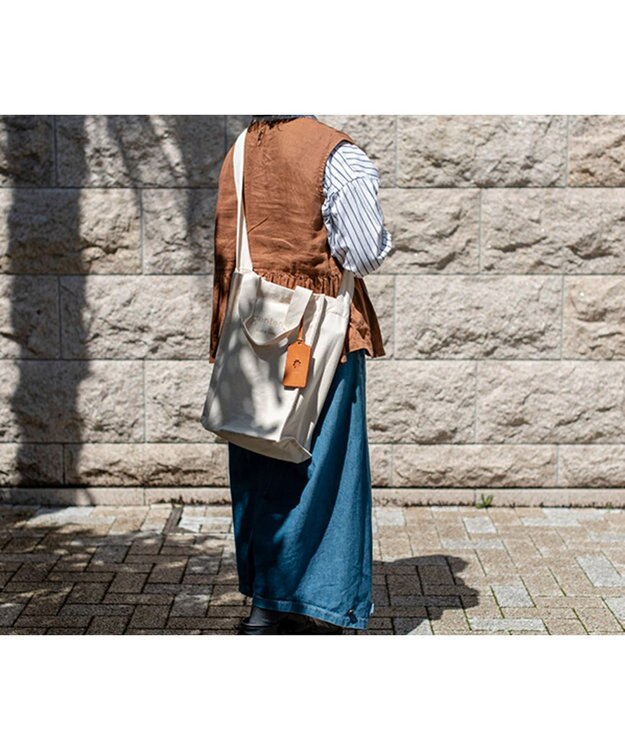 genten genten ゲンテン サスバッグ(中） エクリュ