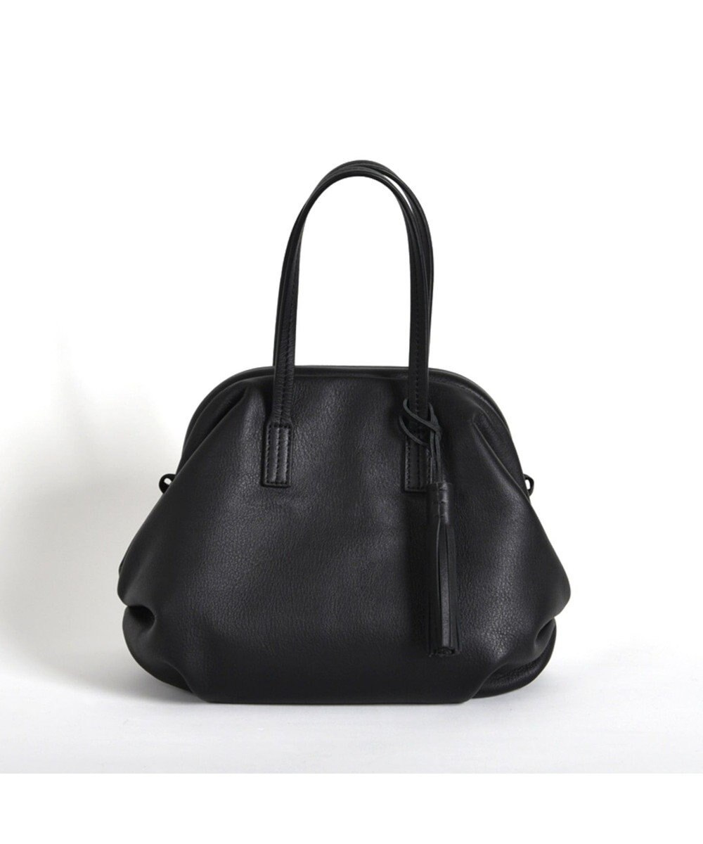 LA BAGAGERIE 【インスタグラマー・本郷智香子さんコラボ商品】フレームソフトレザーバッグ Sサイズ 