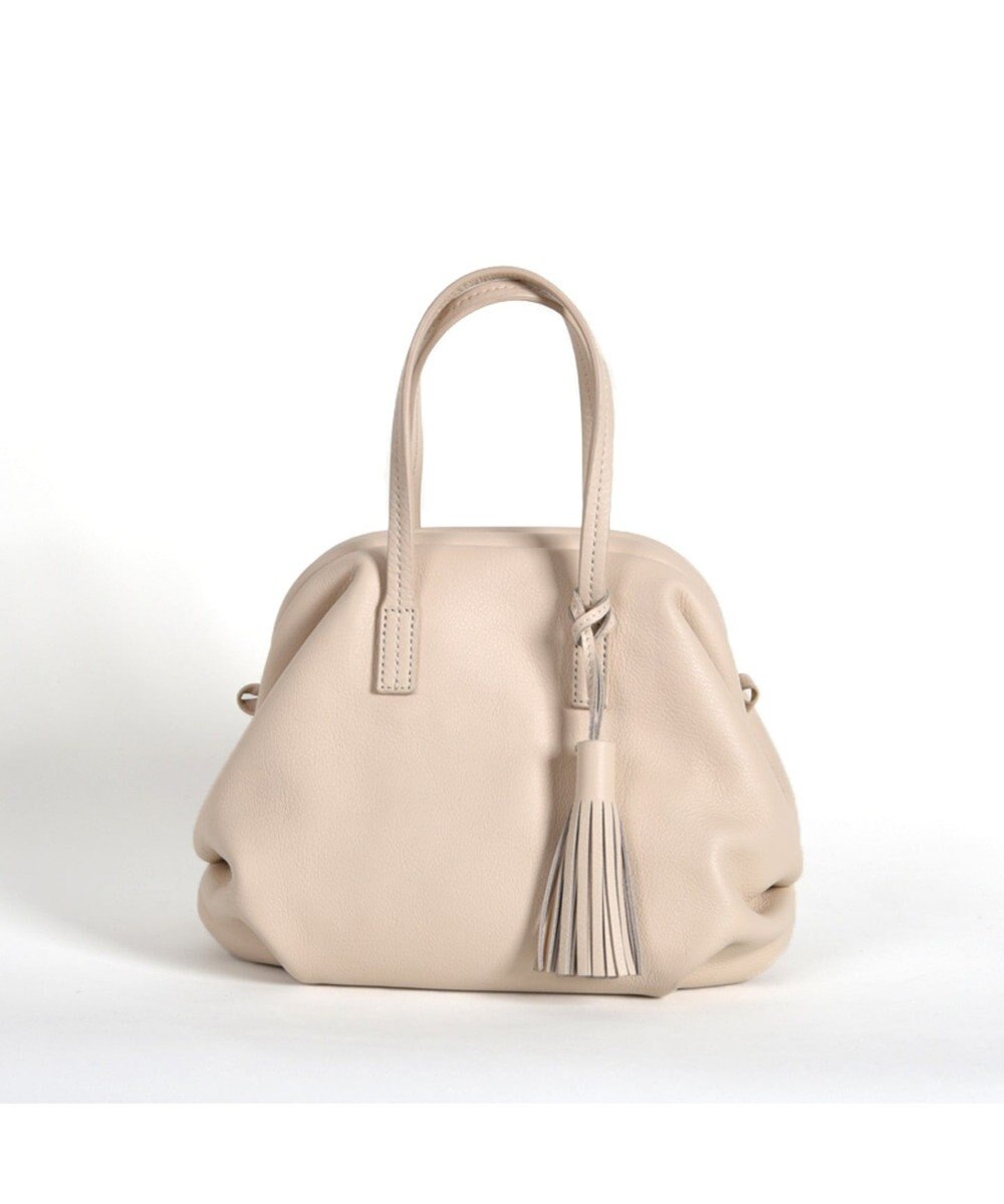 LA BAGAGERIE 【インスタグラマー・本郷智香子さんコラボ商品】フレームソフトレザーバッグ Sサイズ 