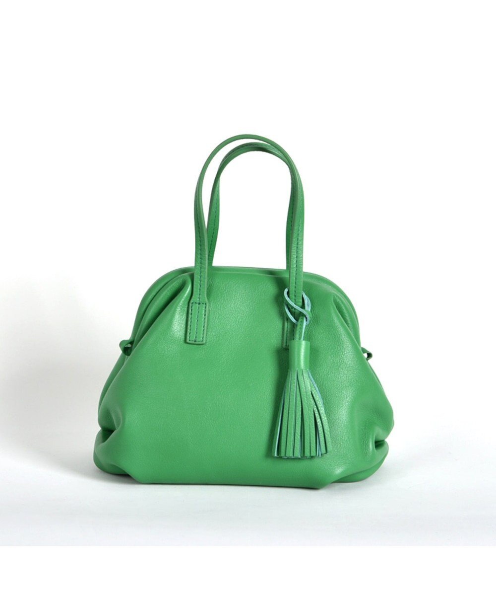 LA BAGAGERIE 【インスタグラマー・本郷智香子さんコラボ商品】フレームソフトレザーバッグ Sサイズ 