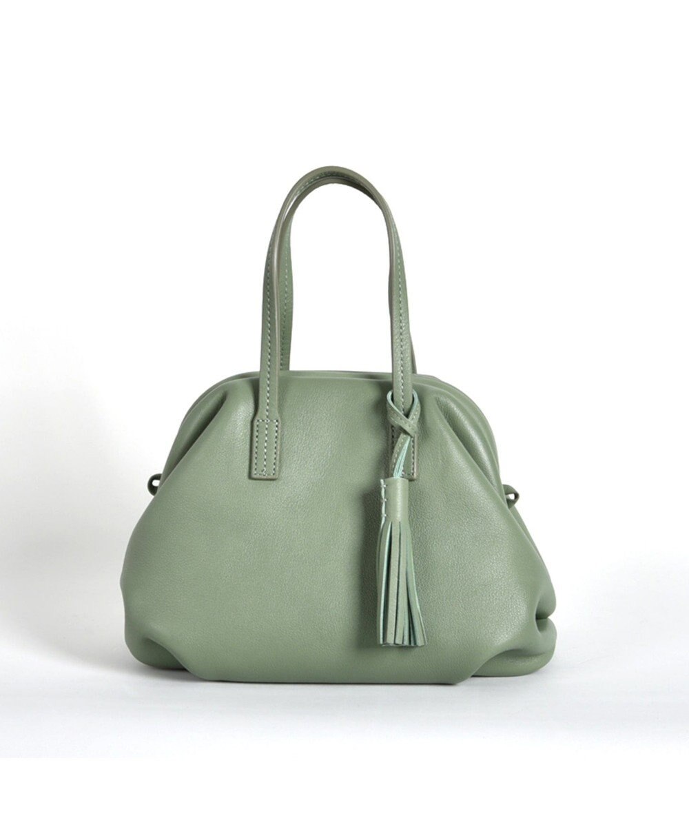 LA BAGAGERIE 【インスタグラマー・本郷智香子さんコラボ商品】フレームソフトレザーバッグ Sサイズ 