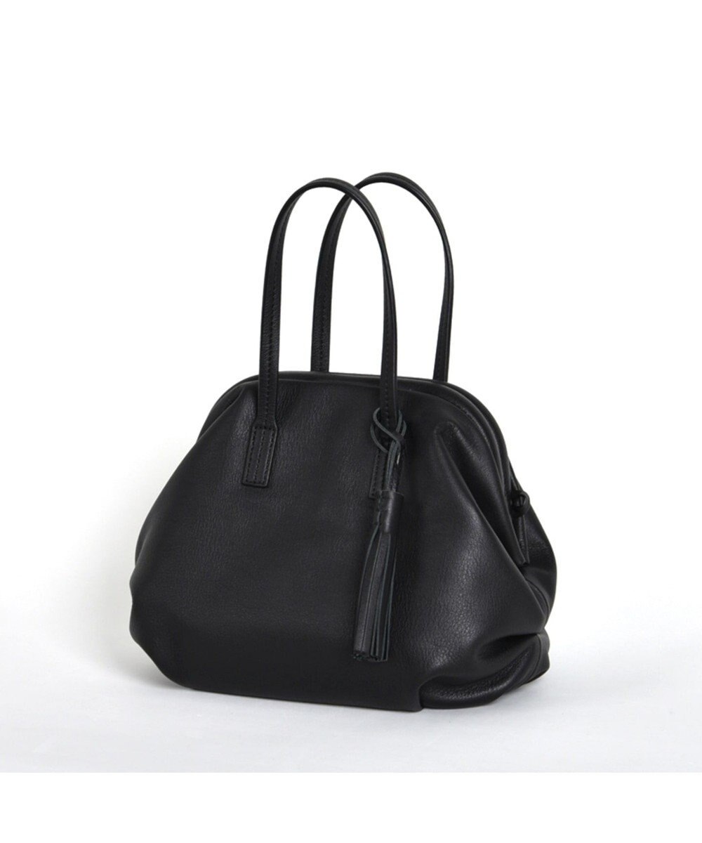 LA BAGAGERIE 【インスタグラマー・本郷智香子さんコラボ商品】フレームソフトレザーバッグ Sサイズ 