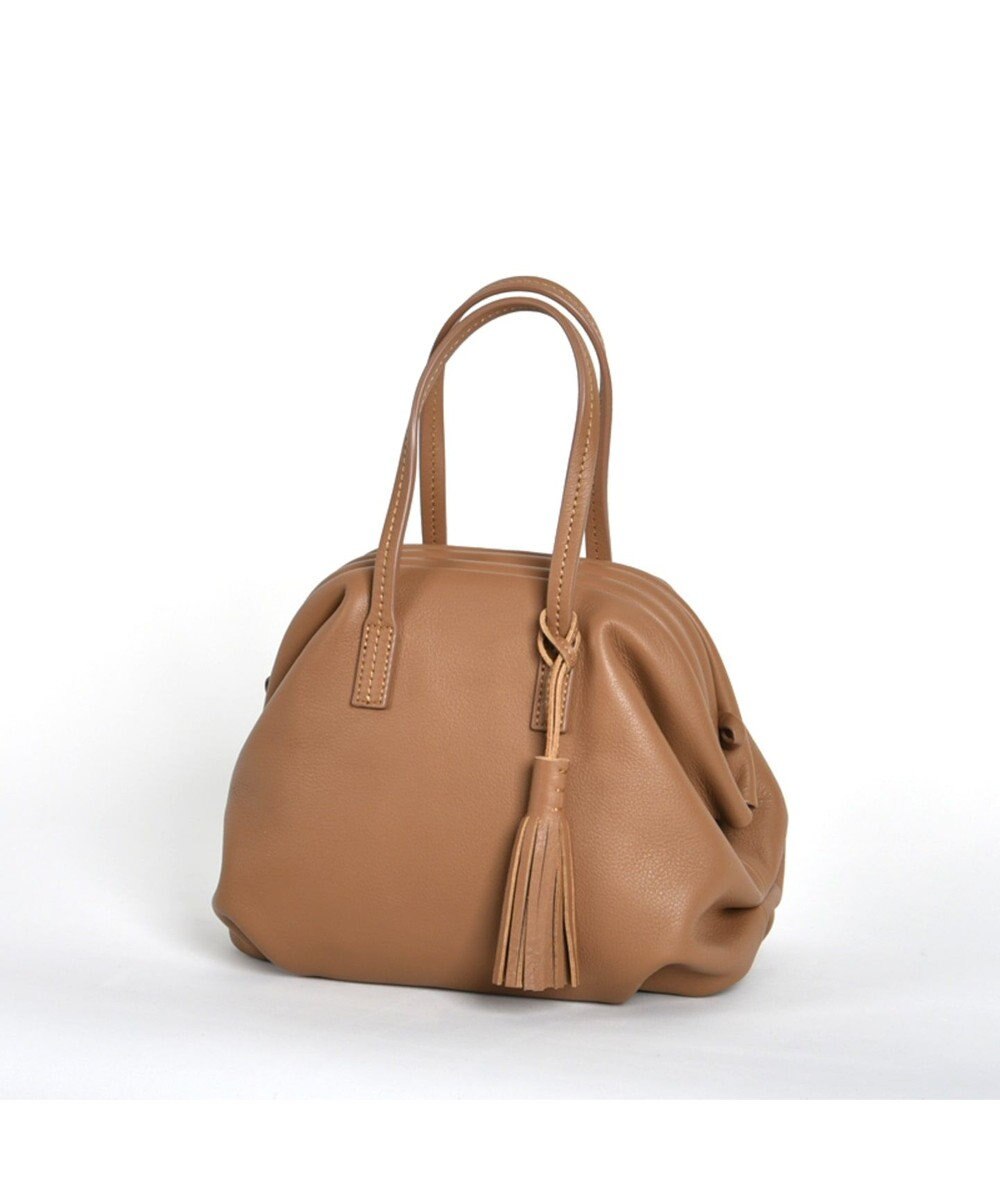 LA BAGAGERIE 【インスタグラマー・本郷智香子さんコラボ商品】フレームソフトレザーバッグ Sサイズ 