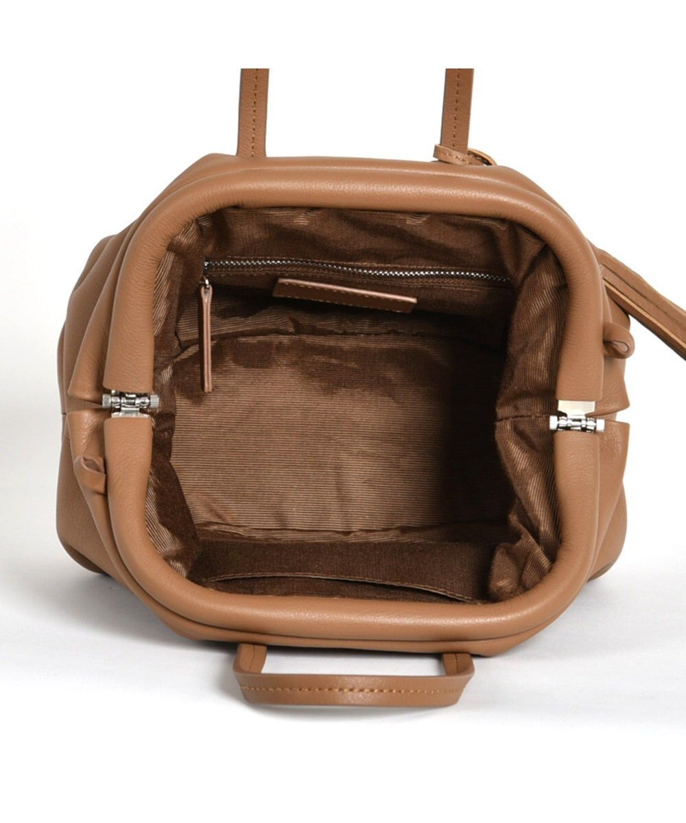 LA BAGAGERIE 【インスタグラマー・本郷智香子さんコラボ商品】フレームソフトレザーバッグ Sサイズ 