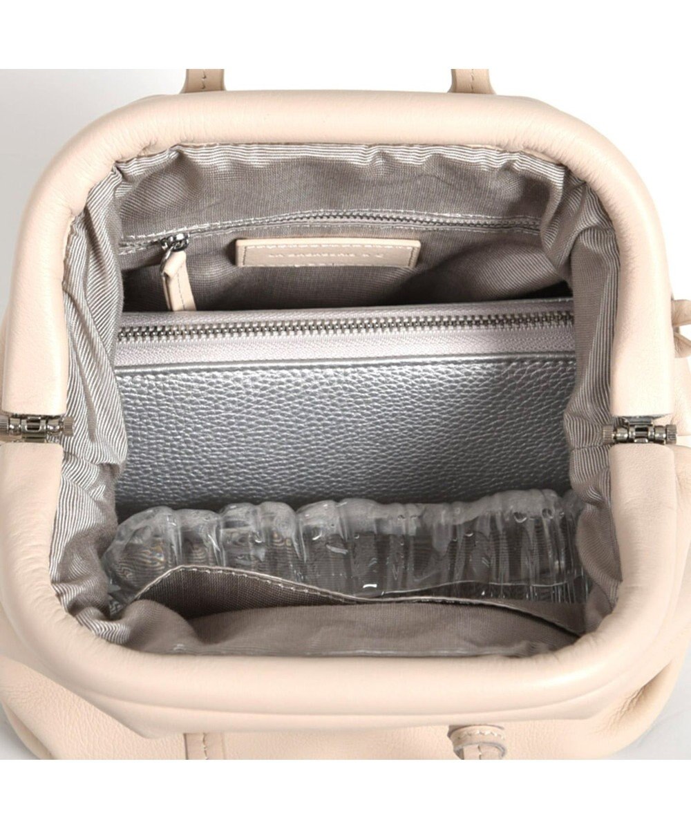 LA BAGAGERIE 【インスタグラマー・本郷智香子さんコラボ商品】フレームソフトレザーバッグ Sサイズ 