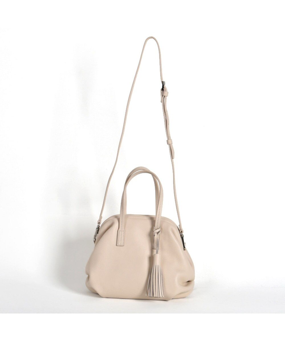 LA BAGAGERIE 【インスタグラマー・本郷智香子さんコラボ商品】フレームソフトレザーバッグ Sサイズ 