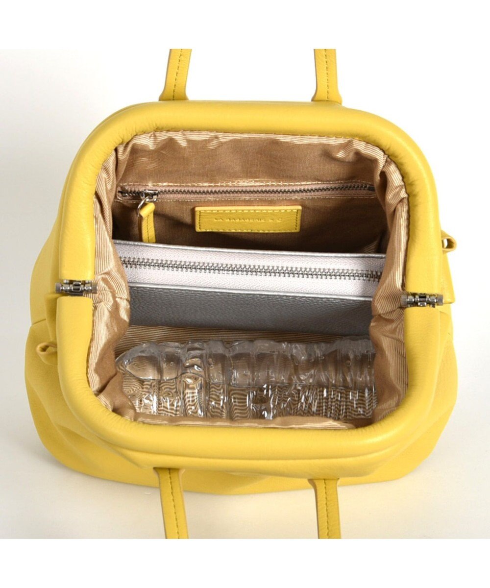 LA BAGAGERIE 【インスタグラマー・本郷智香子さんコラボ商品】フレームソフトレザーバッグ Sサイズ 