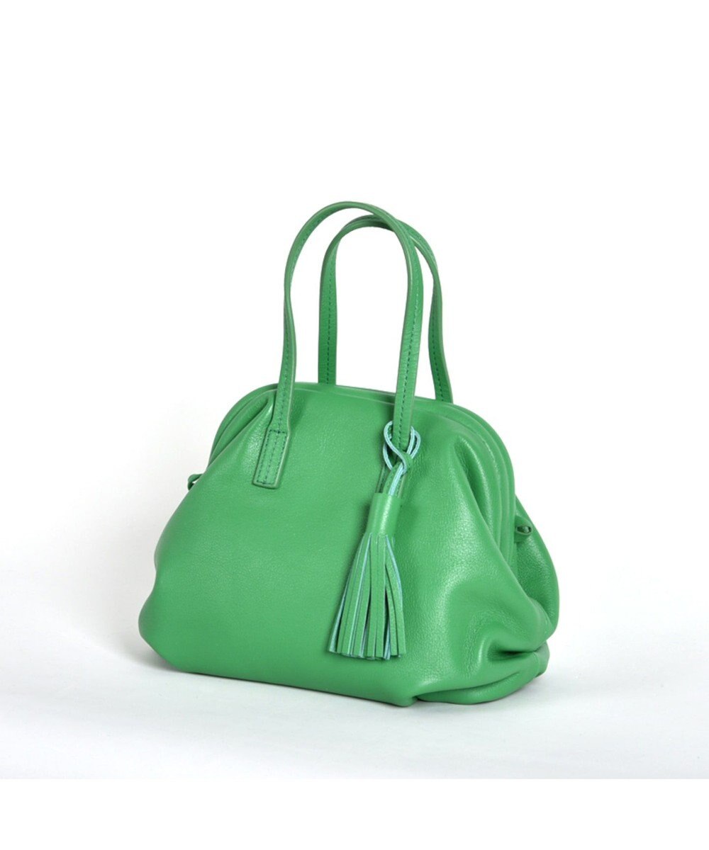 LA BAGAGERIE 【インスタグラマー・本郷智香子さんコラボ商品】フレームソフトレザーバッグ Sサイズ 