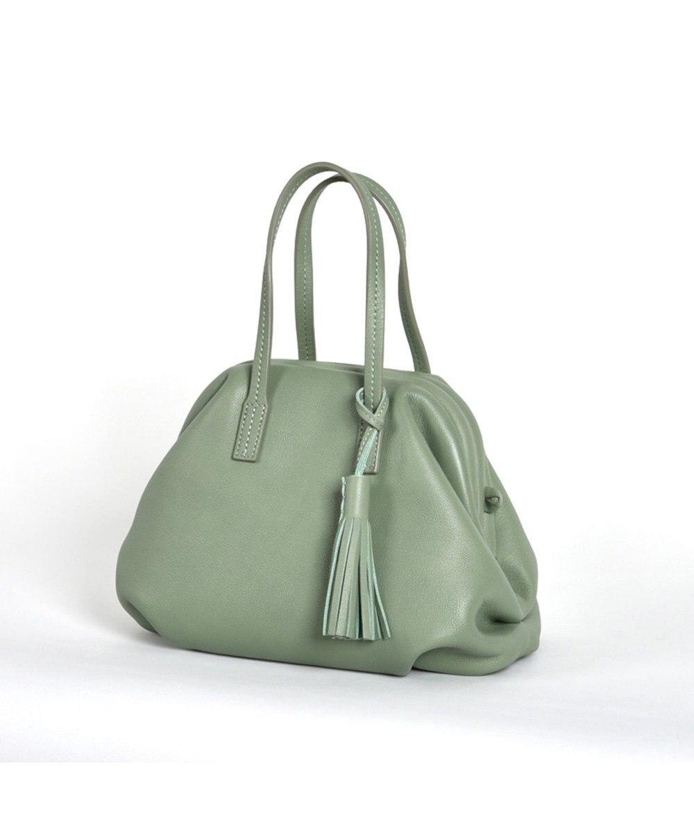 LA BAGAGERIE 【インスタグラマー・本郷智香子さんコラボ商品】フレームソフトレザーバッグ Sサイズ 