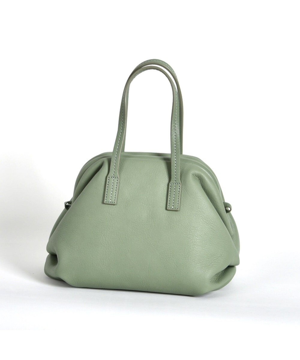 LA BAGAGERIE 【インスタグラマー・本郷智香子さんコラボ商品】フレームソフトレザーバッグ Sサイズ 